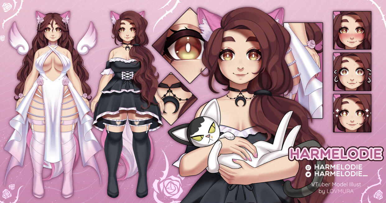 Model Illustration commission for Harmelodie