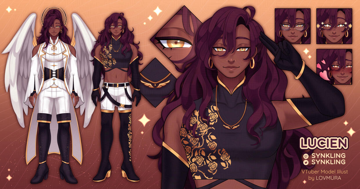 Model Illustration commission for Synkling