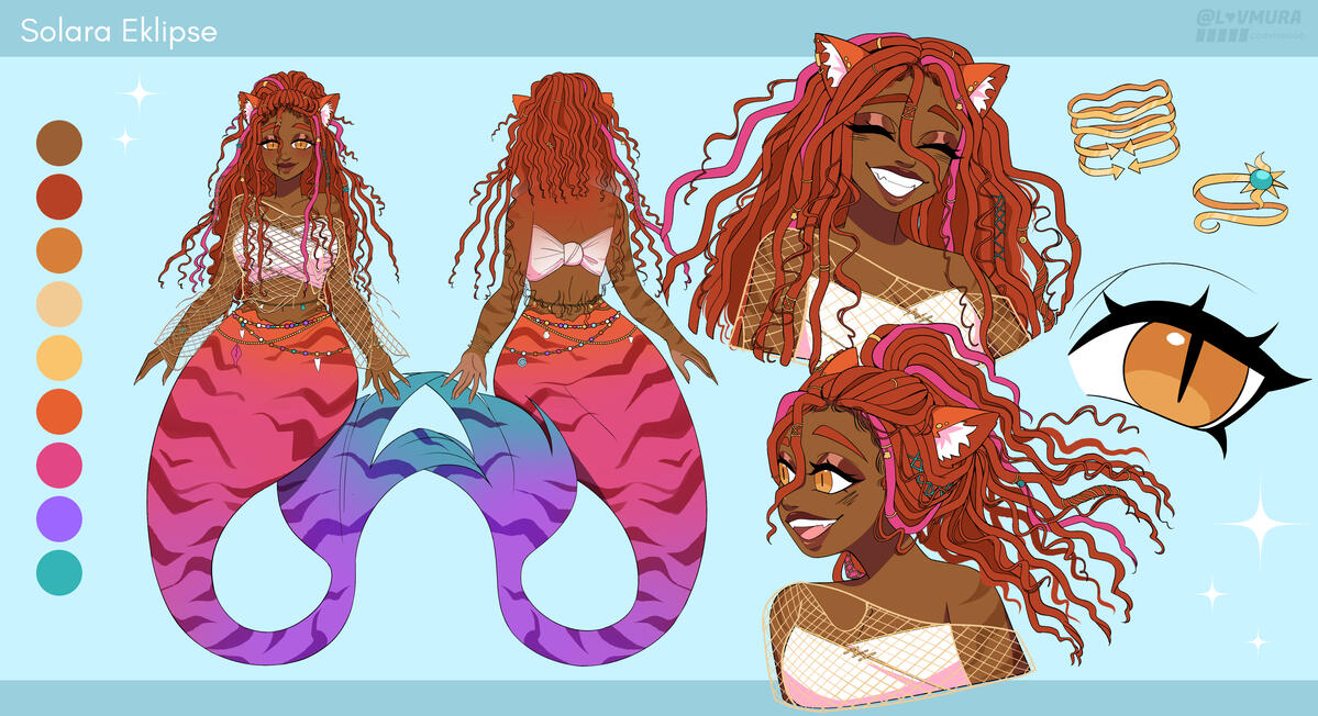 Reference Sheet commission for Solara Eklipse