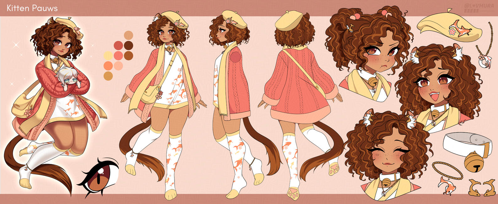 Reference Sheet commission for Kitten Pauws